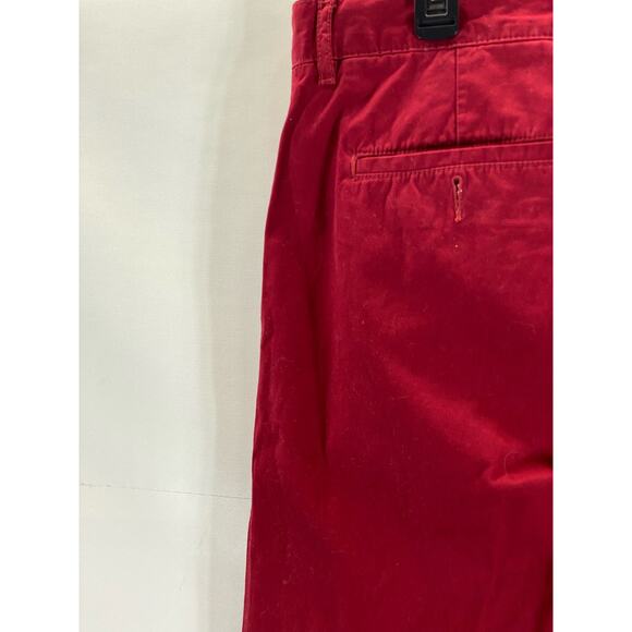 LACOSTE Men's Red Classic-Fit Straight-Leg Twill Chino Pant SZ 34 - Picture 4 of 14